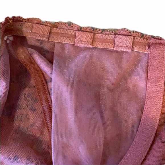 FREE PEOPLE Lace Bra Love Letters Convertible Straps Strapless Halter Red NWT - Picture 6 of 15